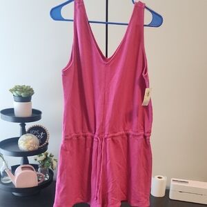 Pink Sleeveless Romper